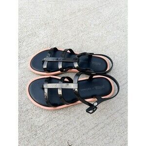 Melissa x Salinas Caribe Verao Jelly Gladiator Sandals Womens Size 8 Black